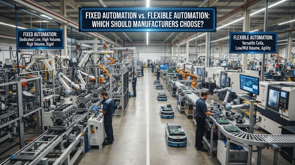 Fixed Automation vs. Flexible Automation: Which Should Manufacturers Choose?
